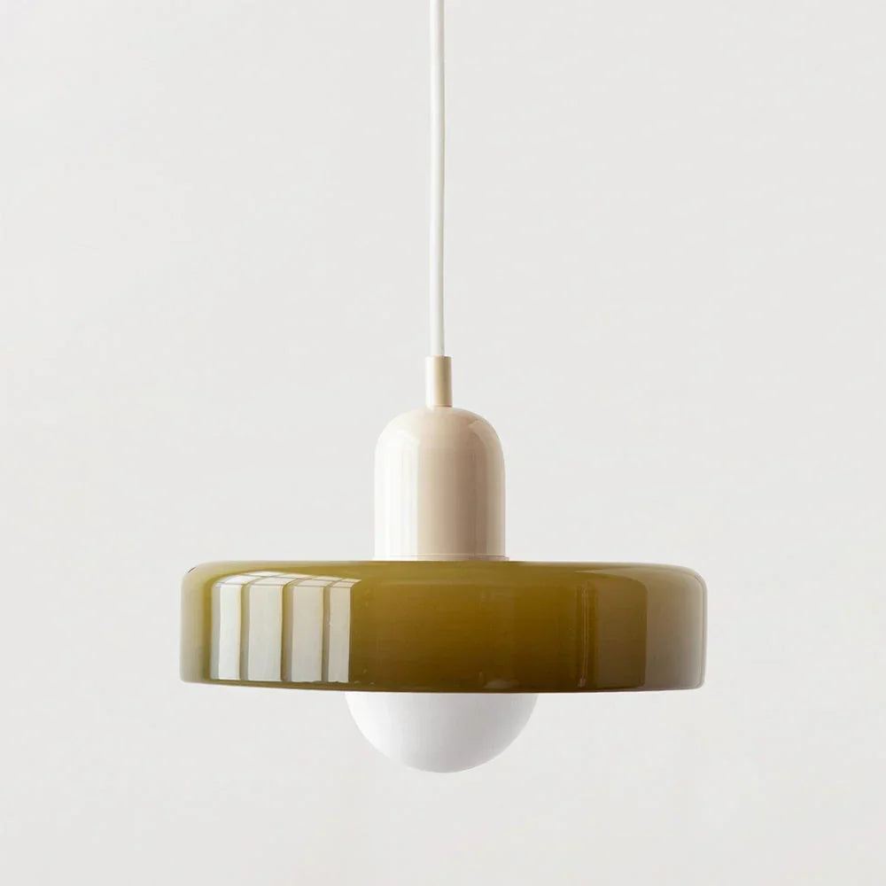 Pendant Light Stained Glass Geometric Shade Adjustable Hanging Length
