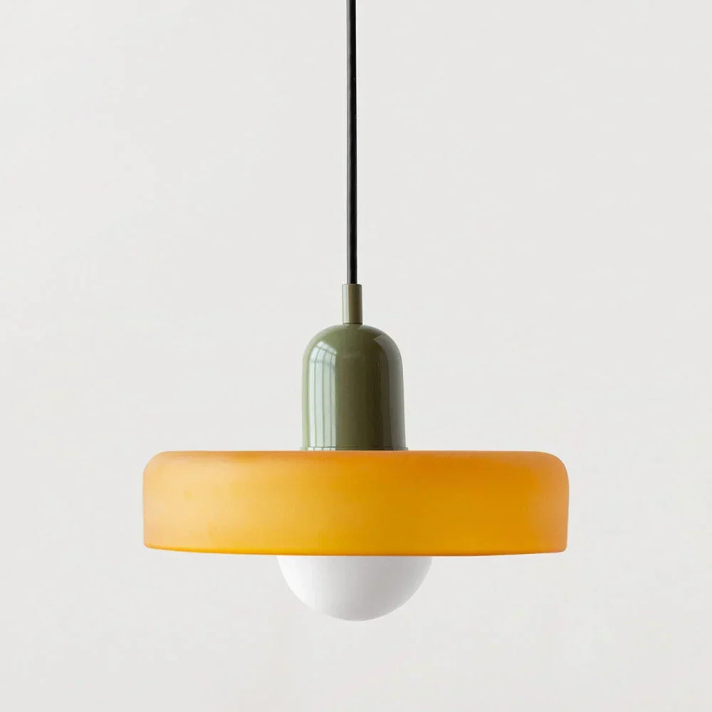 Pendant Light Stained Glass Geometric Shade Adjustable Hanging Length