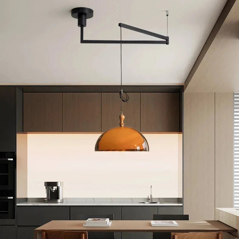 Pendant Light Swiveling Swing Arm Adjustable Cord