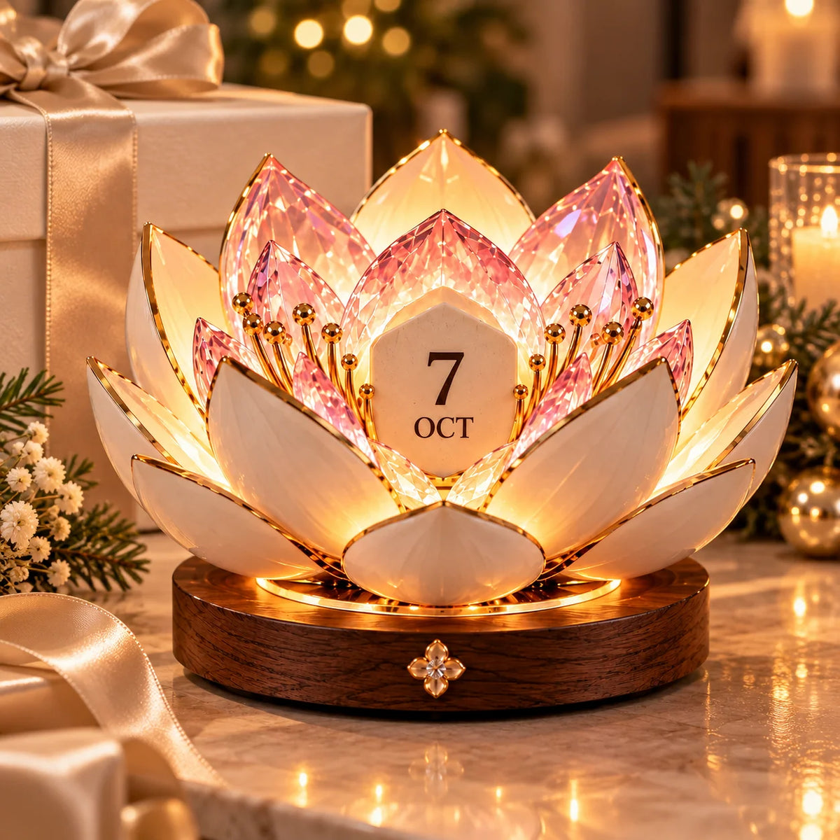 Perpetual Calendar Automatic Blooming Floral Display