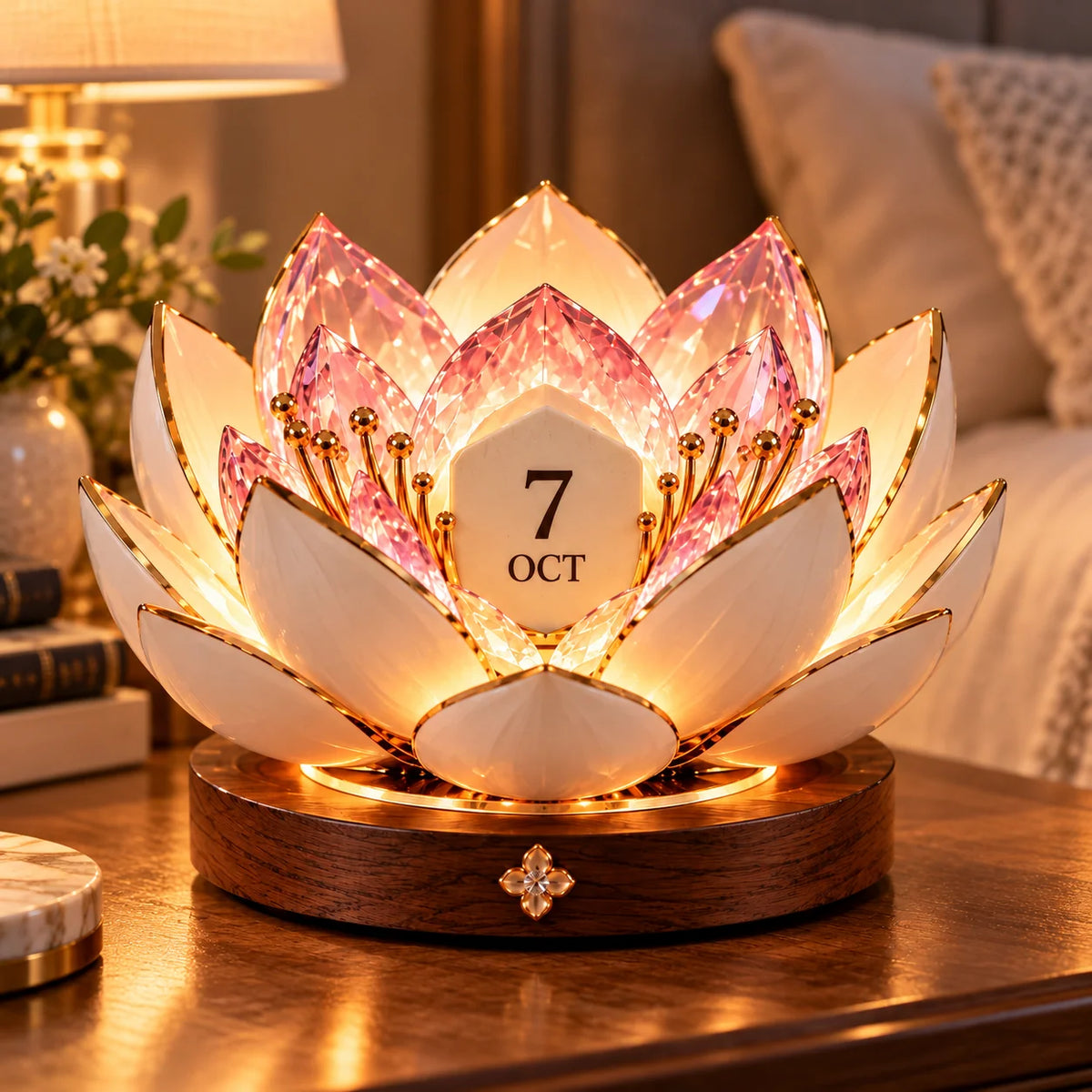 Perpetual Calendar Automatic Blooming Floral Display