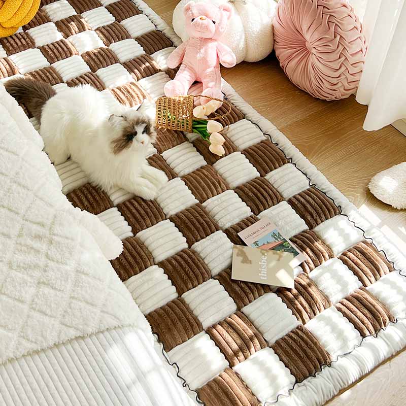 Pet Blanket Soft Chenille Non-Slip Machine Washable