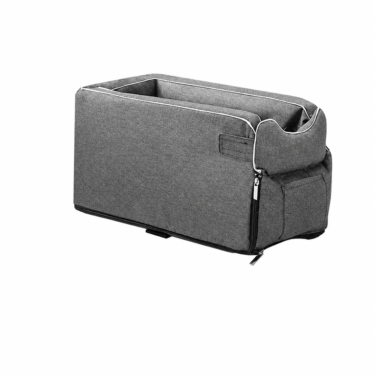 Pet Car Seat Bag Zipper Entry Collar Lanyard