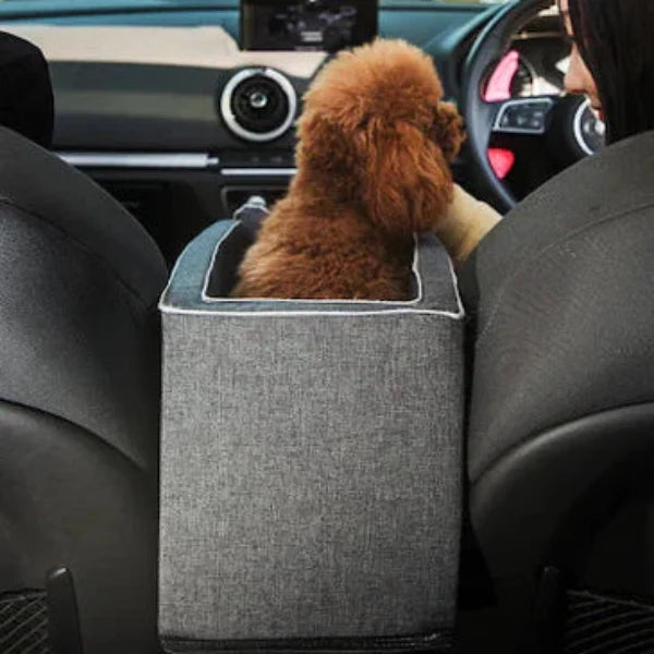 Pet Car Seat Bag Zipper Entry Collar Lanyard