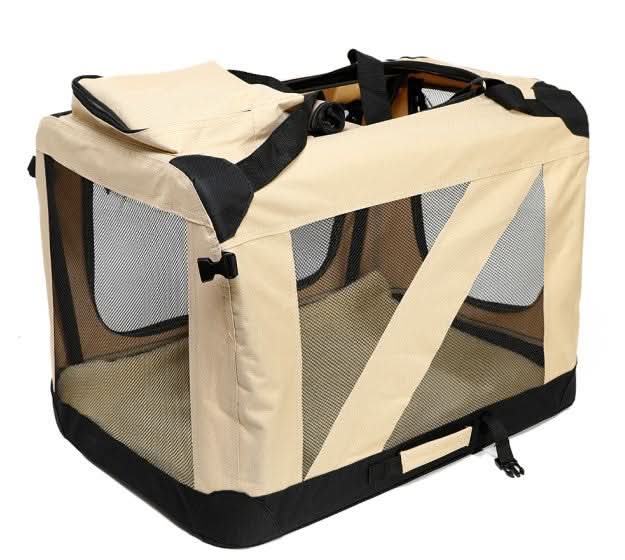 Pet Carrier Foldable Breathable Mesh Removable Padded Interior