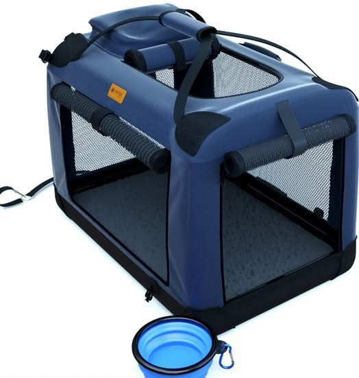 Pet Carrier Foldable Breathable Mesh Removable Padded Interior
