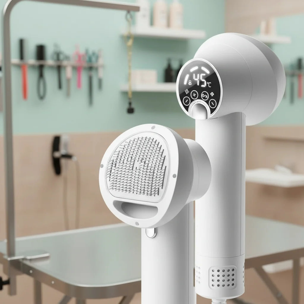 Pet Grooming Dryer Warm Air & Brush