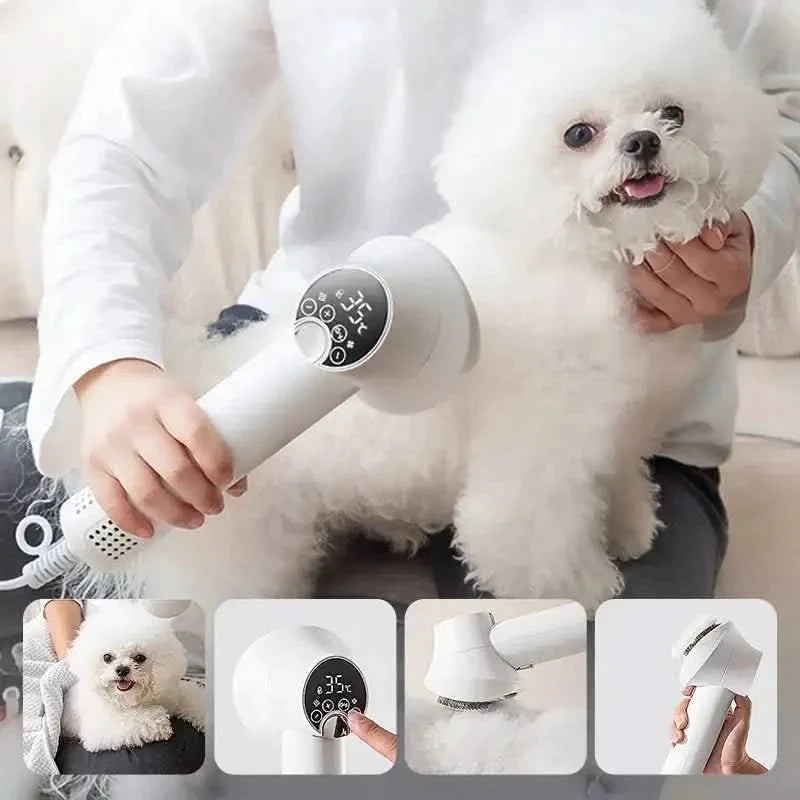 Pet Grooming Dryer Warm Air & Brush
