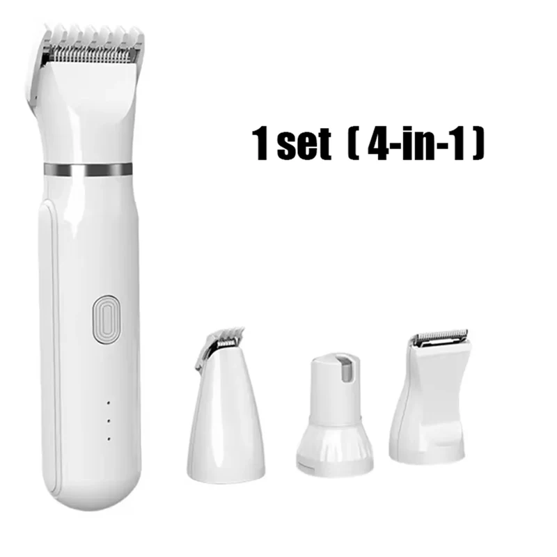 Pet Grooming Trimmer 4-in-1 Quiet Cordless USB Rechargeable