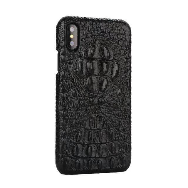 Phone Case Leather 3D Crocodile Finish for iPhone X/8/7 Models
