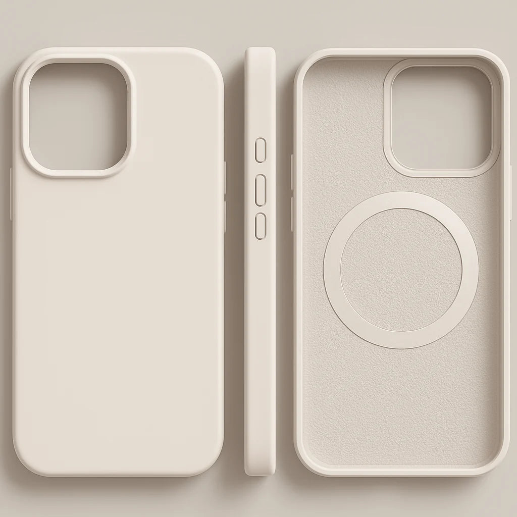 Phone Case Liquid Silicone Magnetic Charging Slim Protection