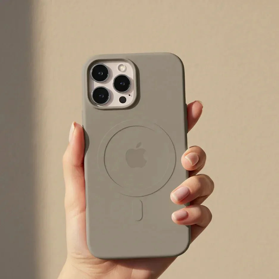 Phone Case Liquid Silicone Magnetic Charging Slim Protection