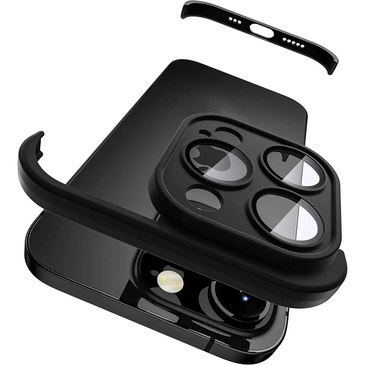 Phone Case Shock-Absorbing Raised Screen & Camera Edges