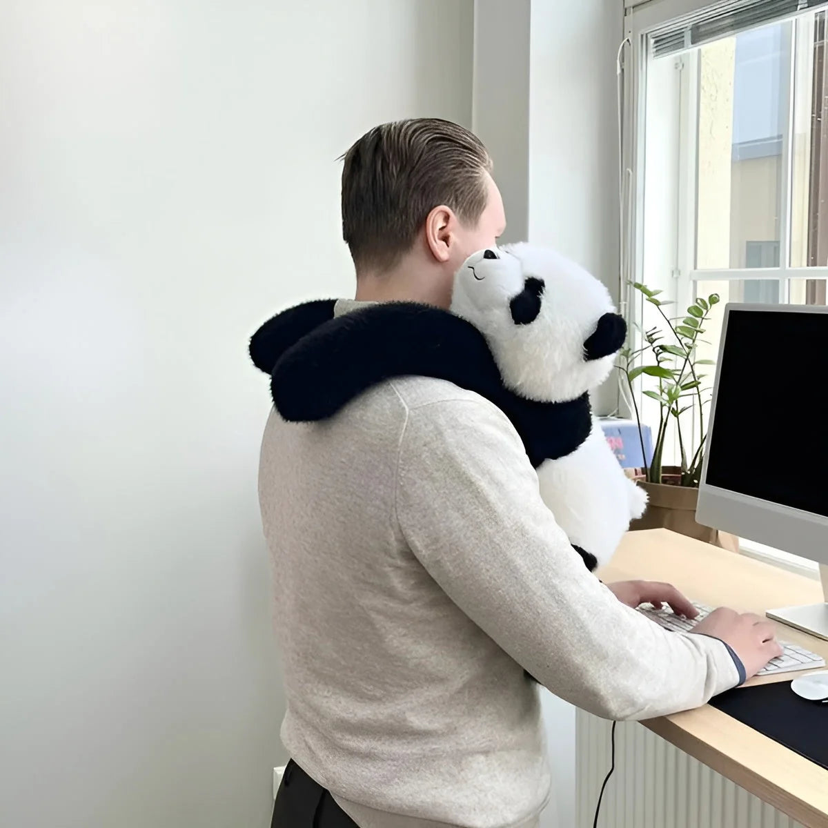 Plush Animal Pillow Extra-Long Arms Soft Support