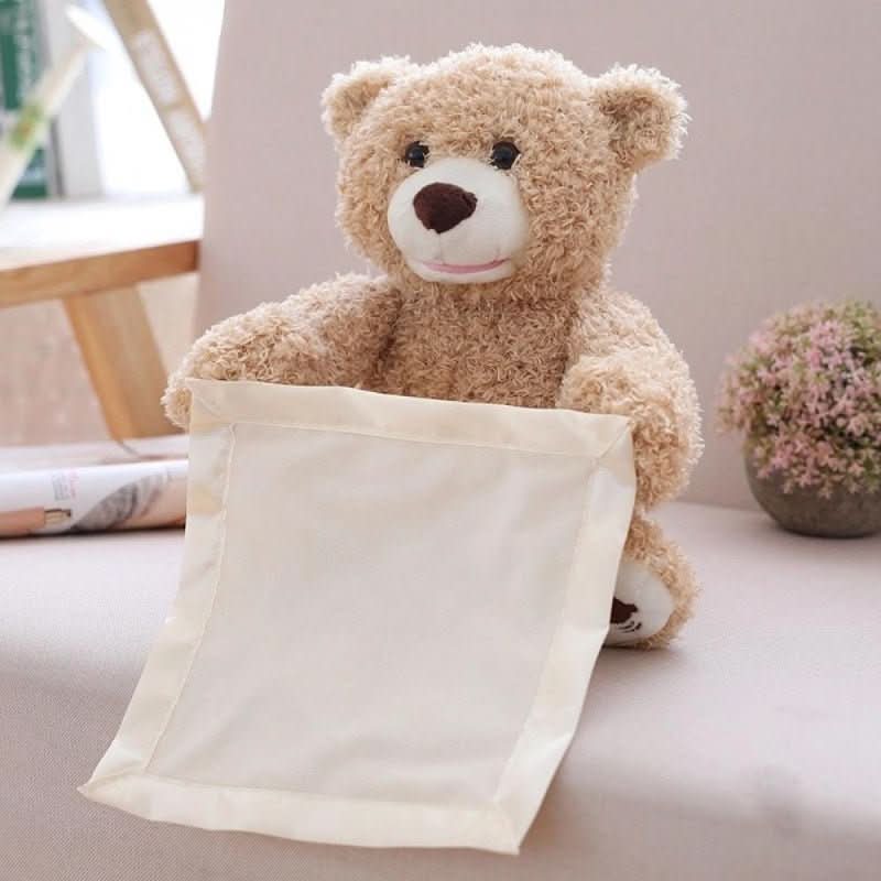 Plush Bear Toy Interactive Peekaboo Soft & Easy-Clean