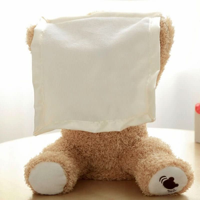 Plush Bear Toy Interactive Peekaboo Soft & Easy-Clean