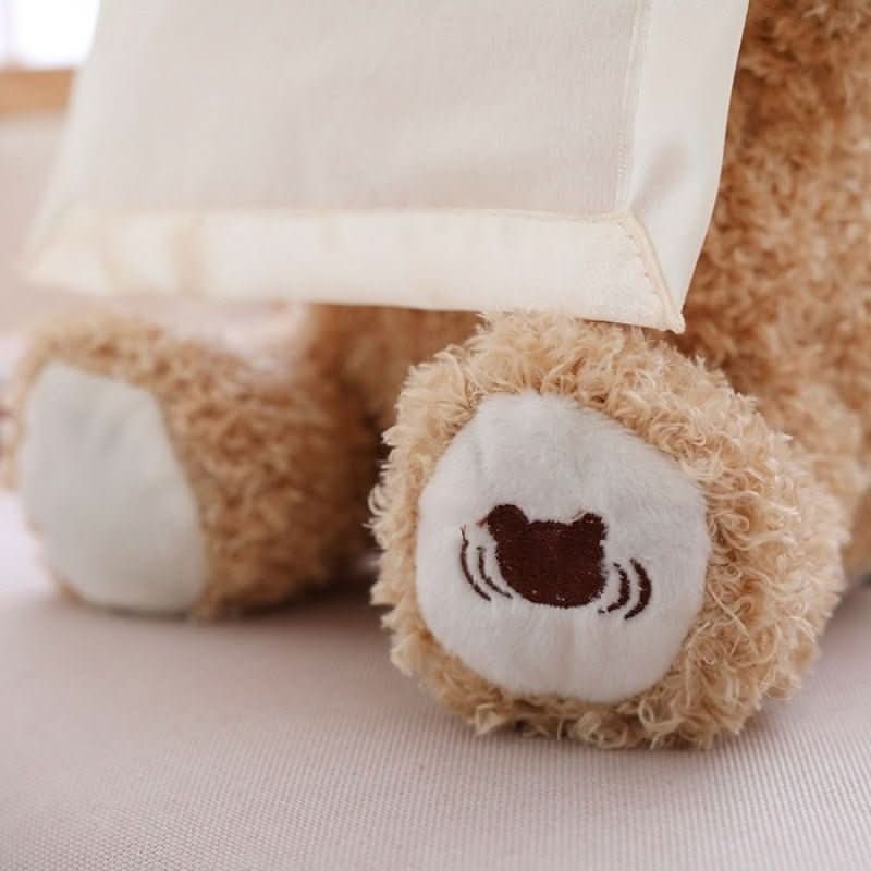 Plush Bear Toy Interactive Peekaboo Soft & Easy-Clean