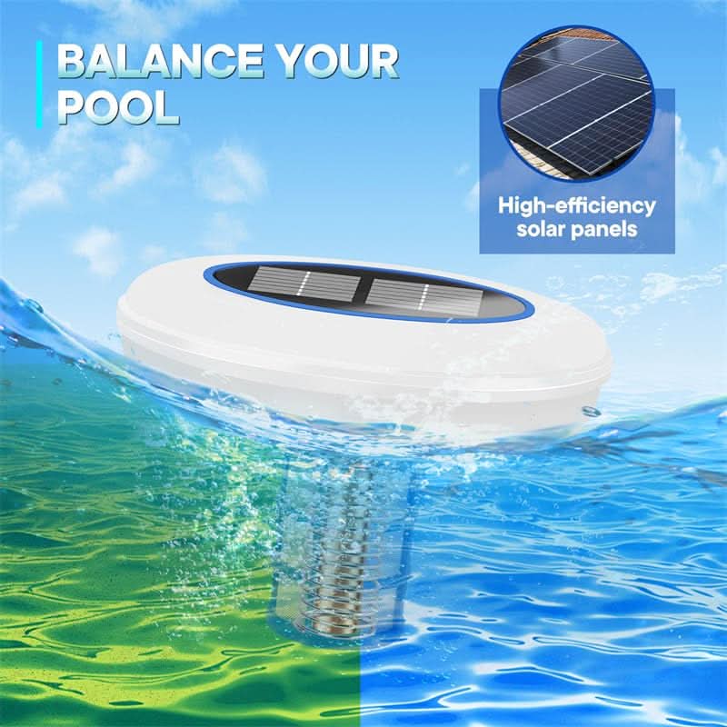 Pool Ionizer Solar-Powered RGB LED 7-Color Lighting