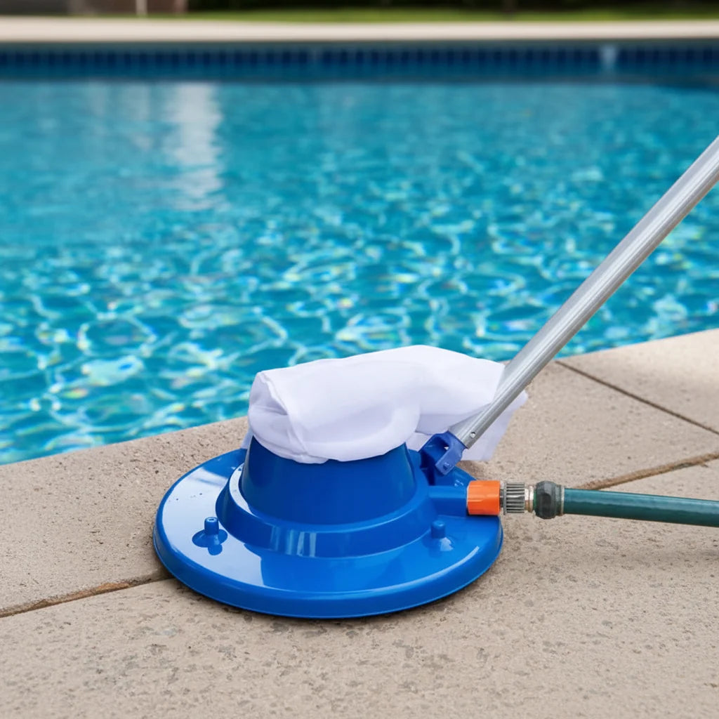 Pool Vacuum Cleaner Water-Powered Reusable Mesh Filter
