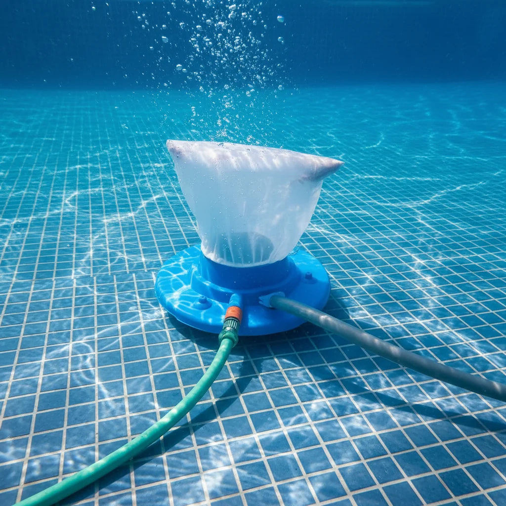 Pool Vacuum Cleaner Water-Powered Reusable Mesh Filter