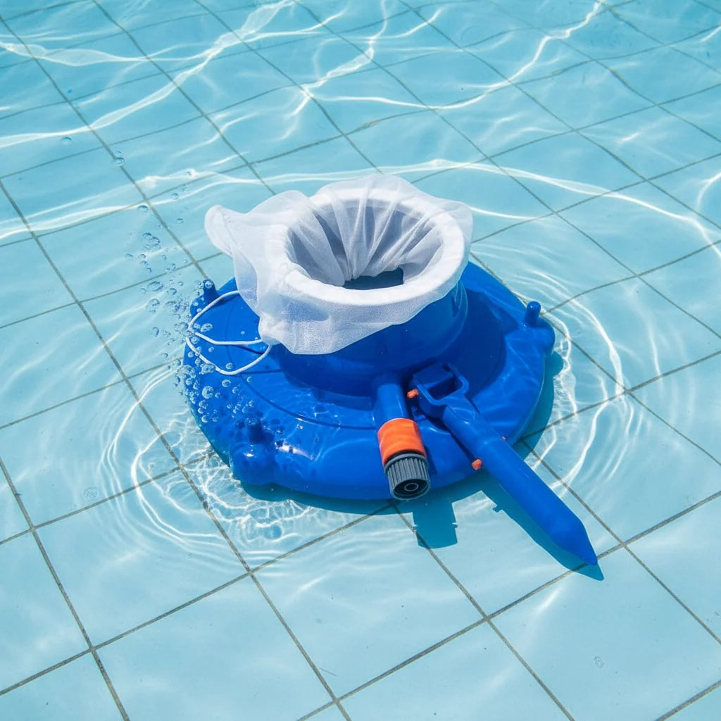 Pool Vacuum Cleaner Water-Powered Reusable Mesh Filter