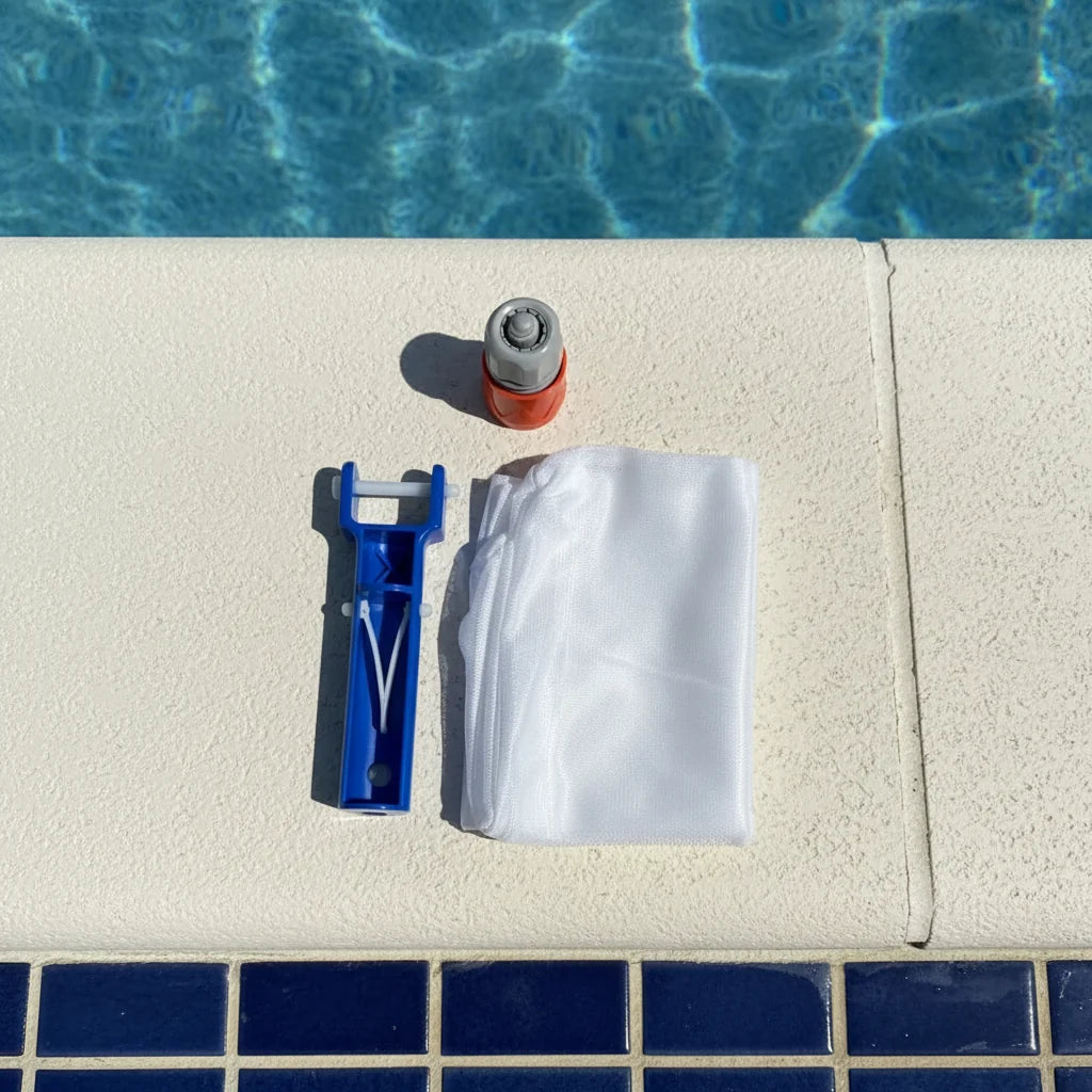 Pool Vacuum Cleaner Water-Powered Reusable Mesh Filter