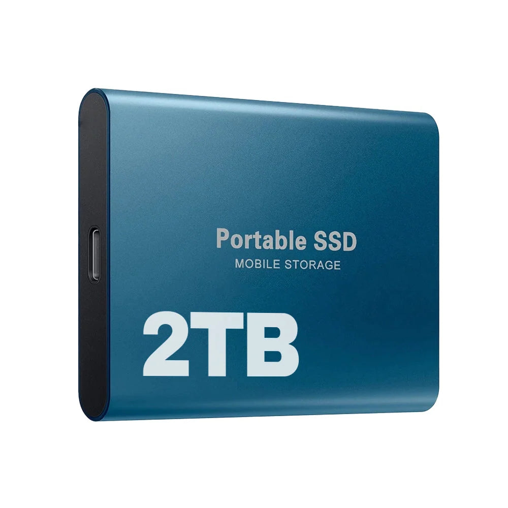 Portable External SSD 2TB USB-C Fast Transfer Speeds up to 1050 MB/s