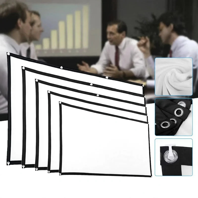 Projection Screen Canvas Smooth Matte Indoor & Outdoor Use