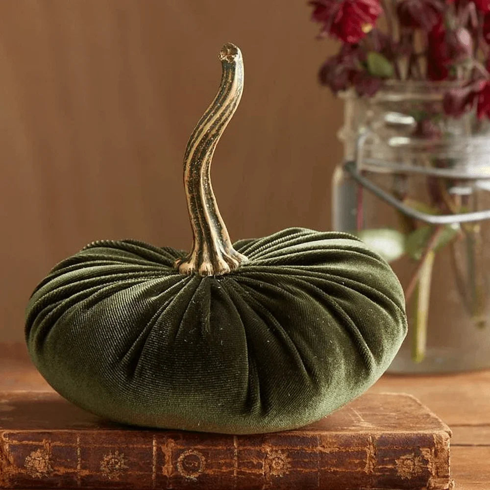Pumpkin Cushion Plush Velvet Seasonal Decor