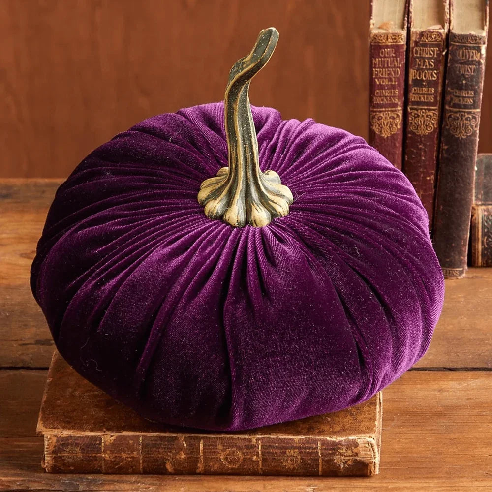 Pumpkin Cushion Plush Velvet Seasonal Decor