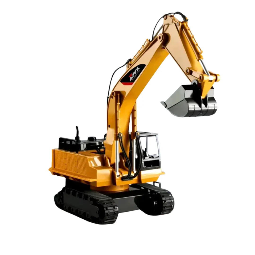 Remote Control Excavator Toy Realistic Digging 82 Ft Range