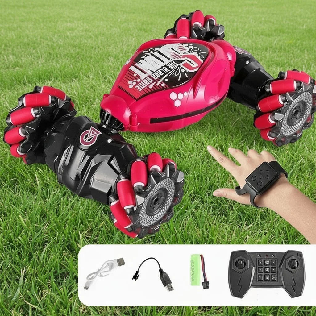 Remote-Controlled Car Gesture Control 360° Stunts LED Lights
