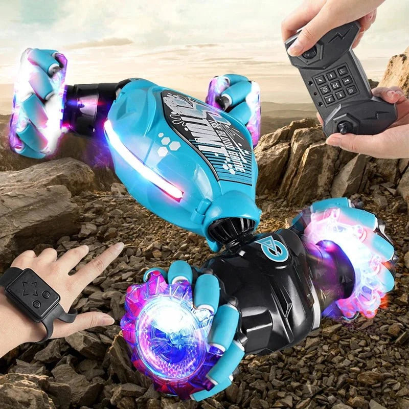 Remote-Controlled Car Gesture Control 360° Stunts LED Lights