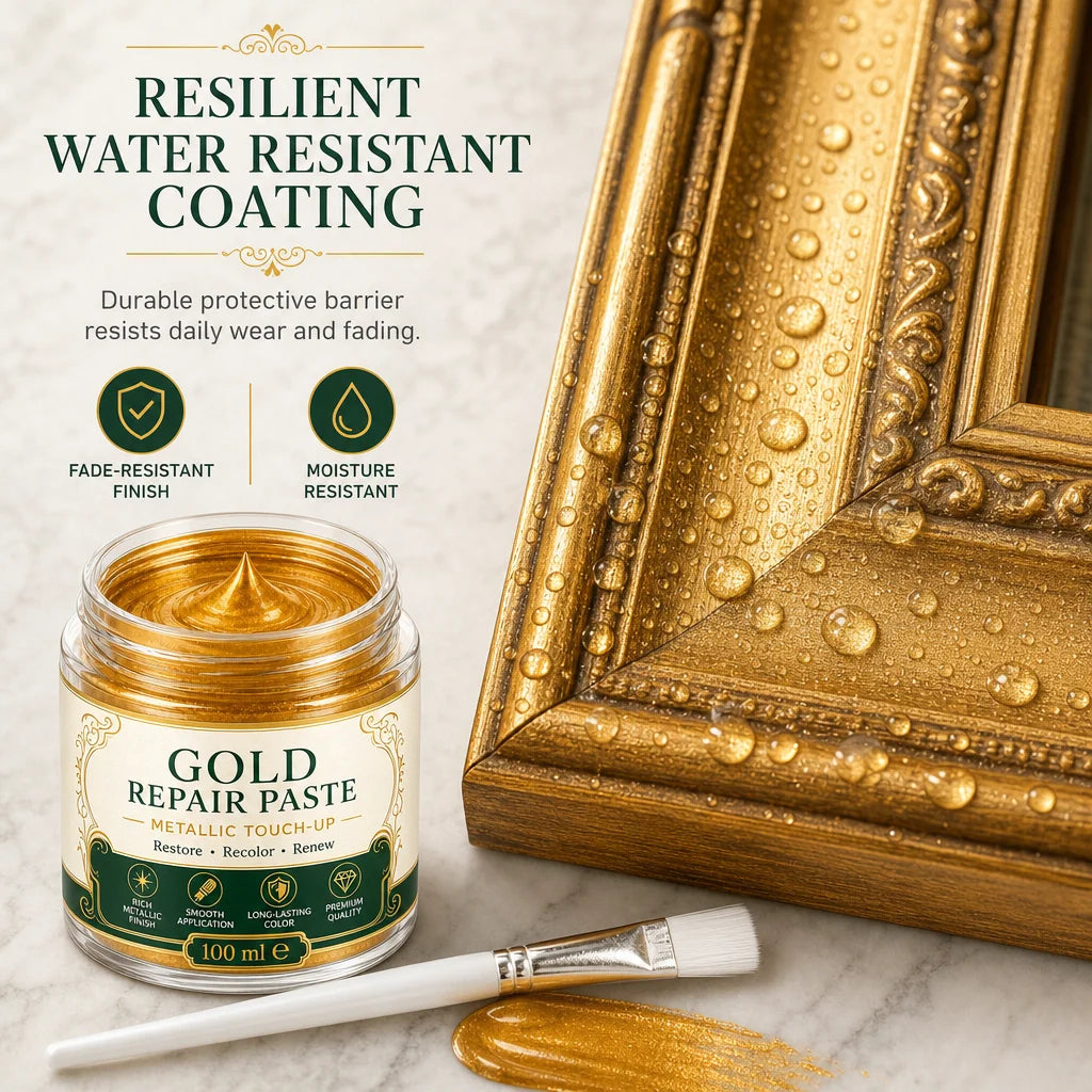 Repair Paste Metallic Gold Water-Resistant Finish