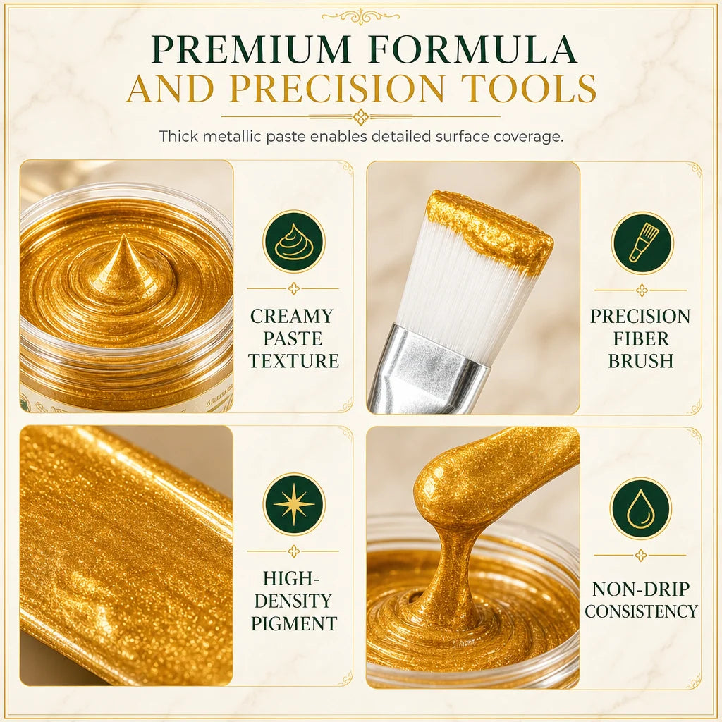 Repair Paste Metallic Gold Water-Resistant Finish