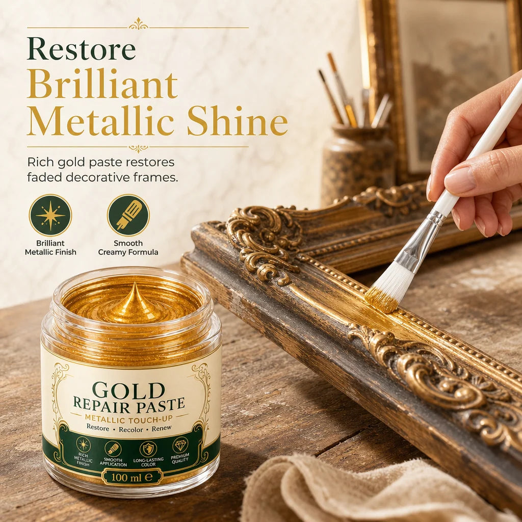 Repair Paste Metallic Gold Water-Resistant Finish