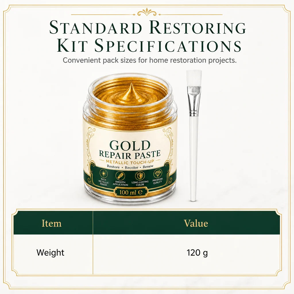 Repair Paste Metallic Gold Water-Resistant Finish