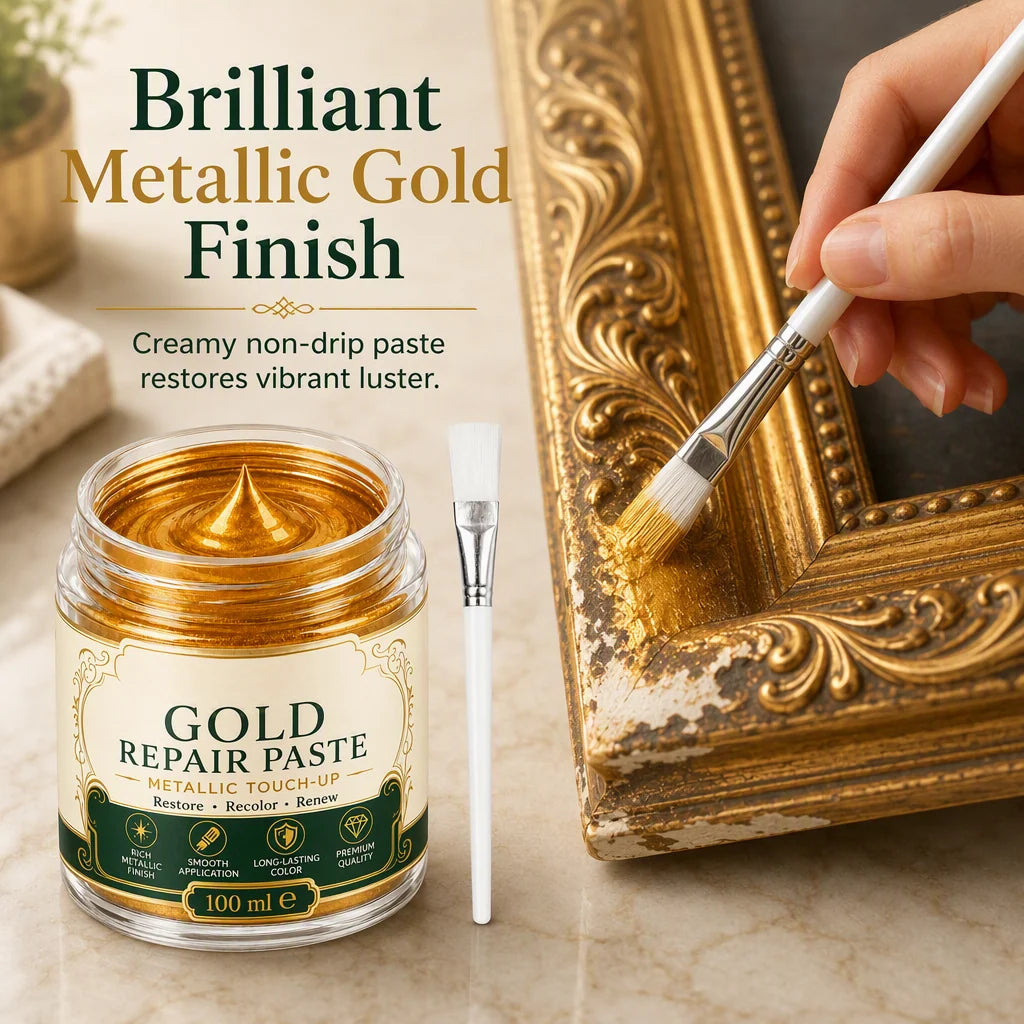 Repair Paste Metallic Gold Water-Resistant Finish