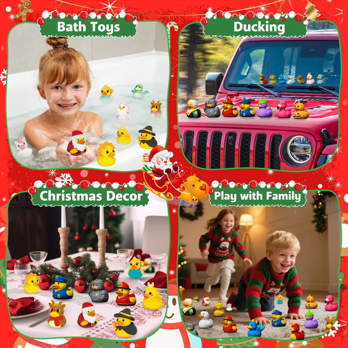 Rubber Duck Advent Calendar 24 Holiday Costumes Bath Toys