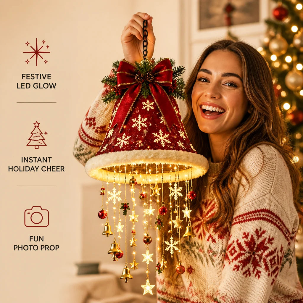Santa Hat LED String Lights Festive Glow