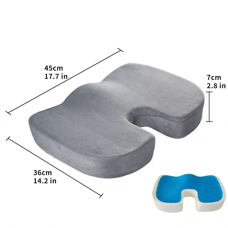 Seat Cushion Gel & Memory Foam Non-Slip