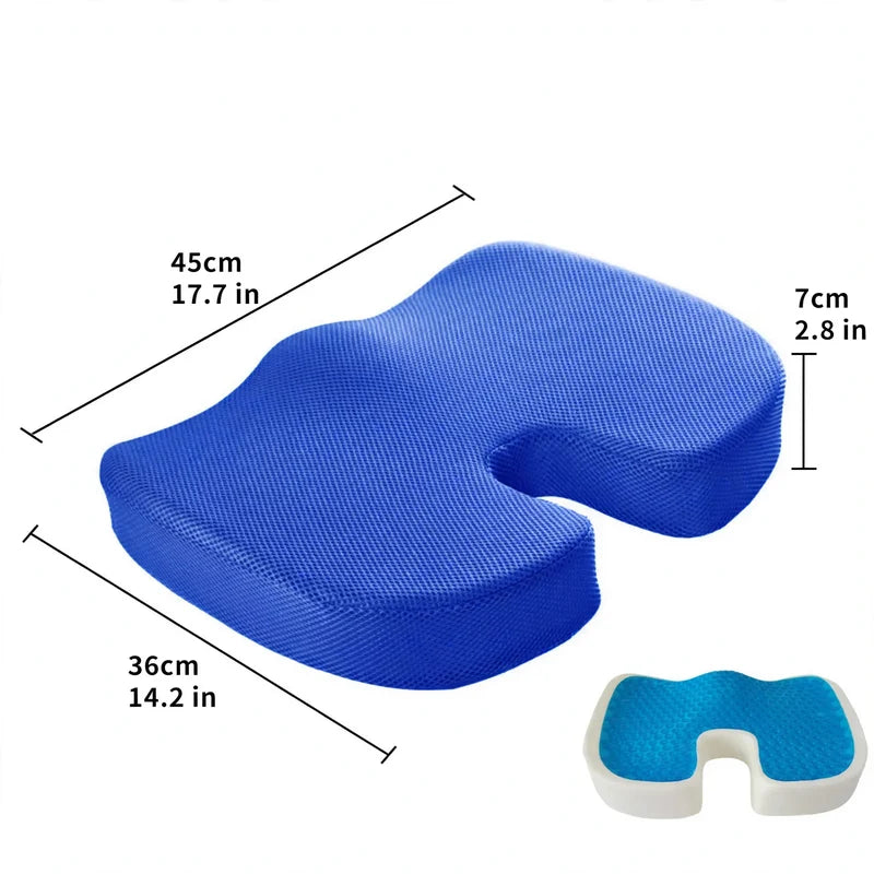 Seat Cushion Gel & Memory Foam Non-Slip