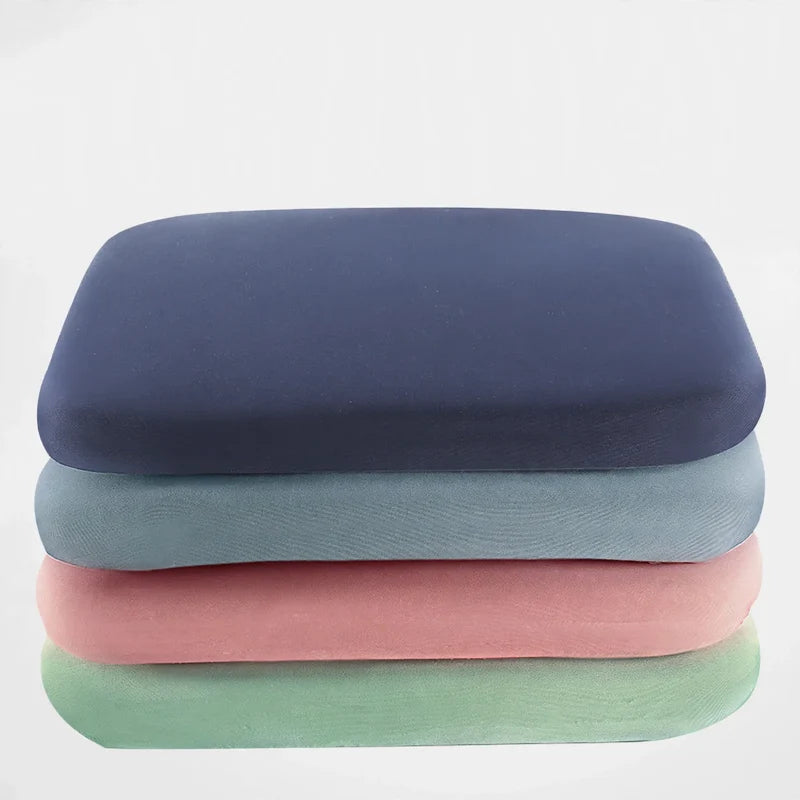Seat Cushion Memory Foam Breathable Cotton-Blend Cover For Pressure Relief