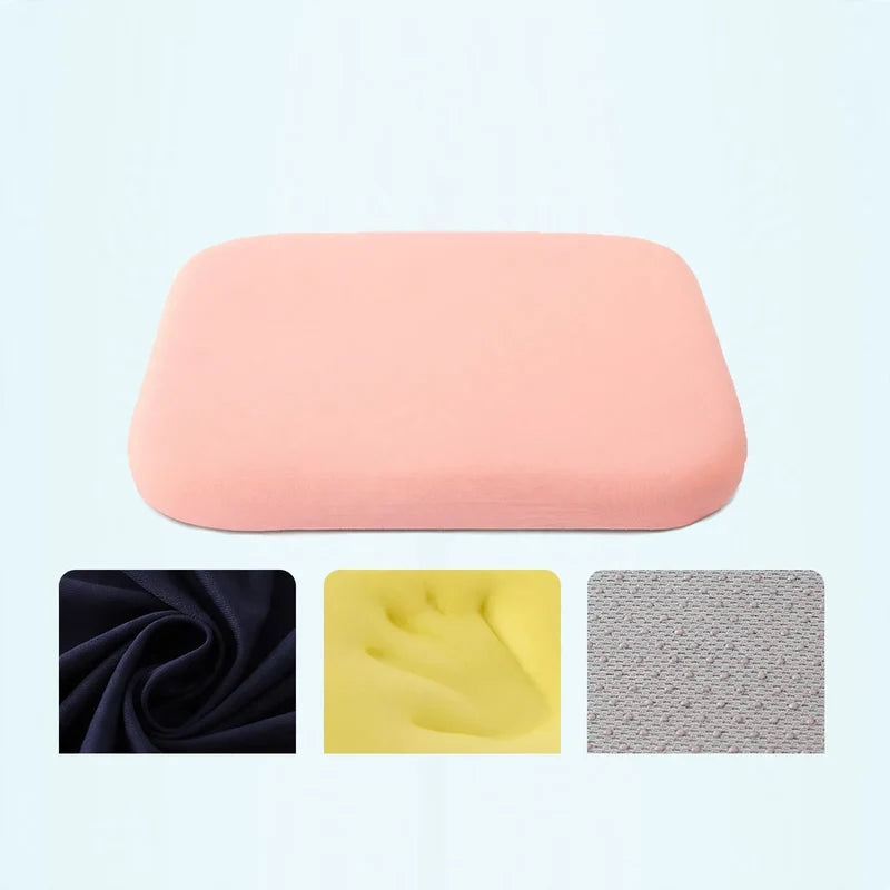 Seat Cushion Memory Foam Breathable Cotton-Blend Cover For Pressure Relief