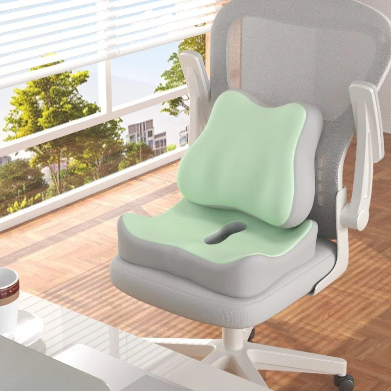 Seat Cushion Memory Foam & Lumbar Support