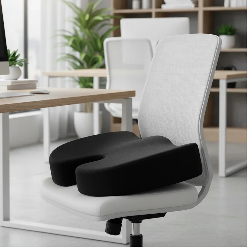 Seat Cushion U-Shaped Memory Foam Removable Washable Cover