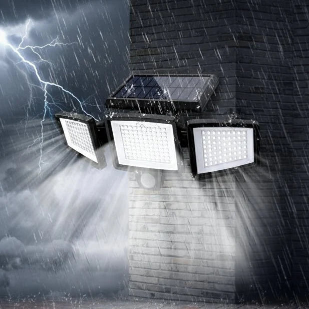 Security Light Solar-Powered Motion-Activated 2500 Lumens