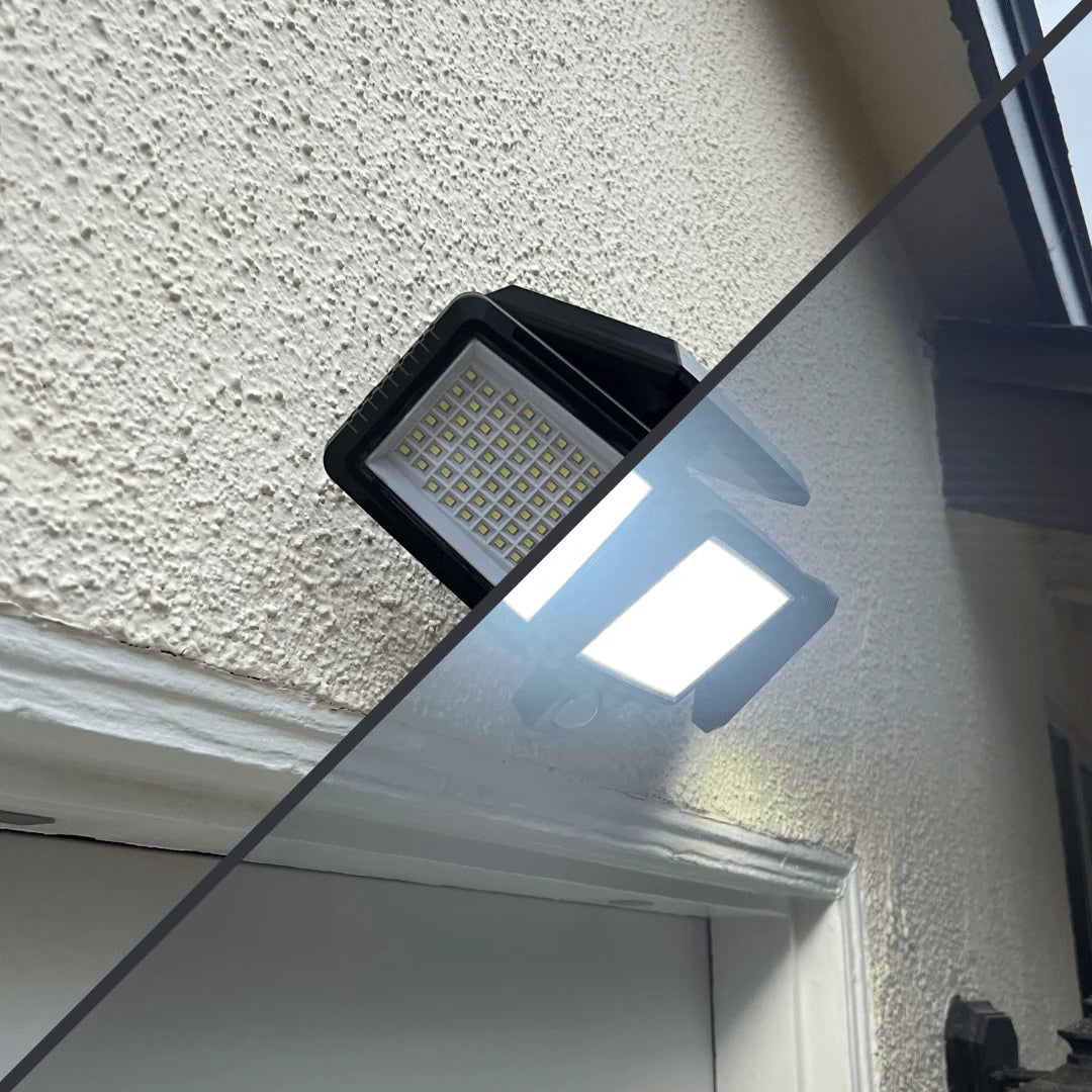 Security Light Solar-Powered Motion-Activated 2500 Lumens