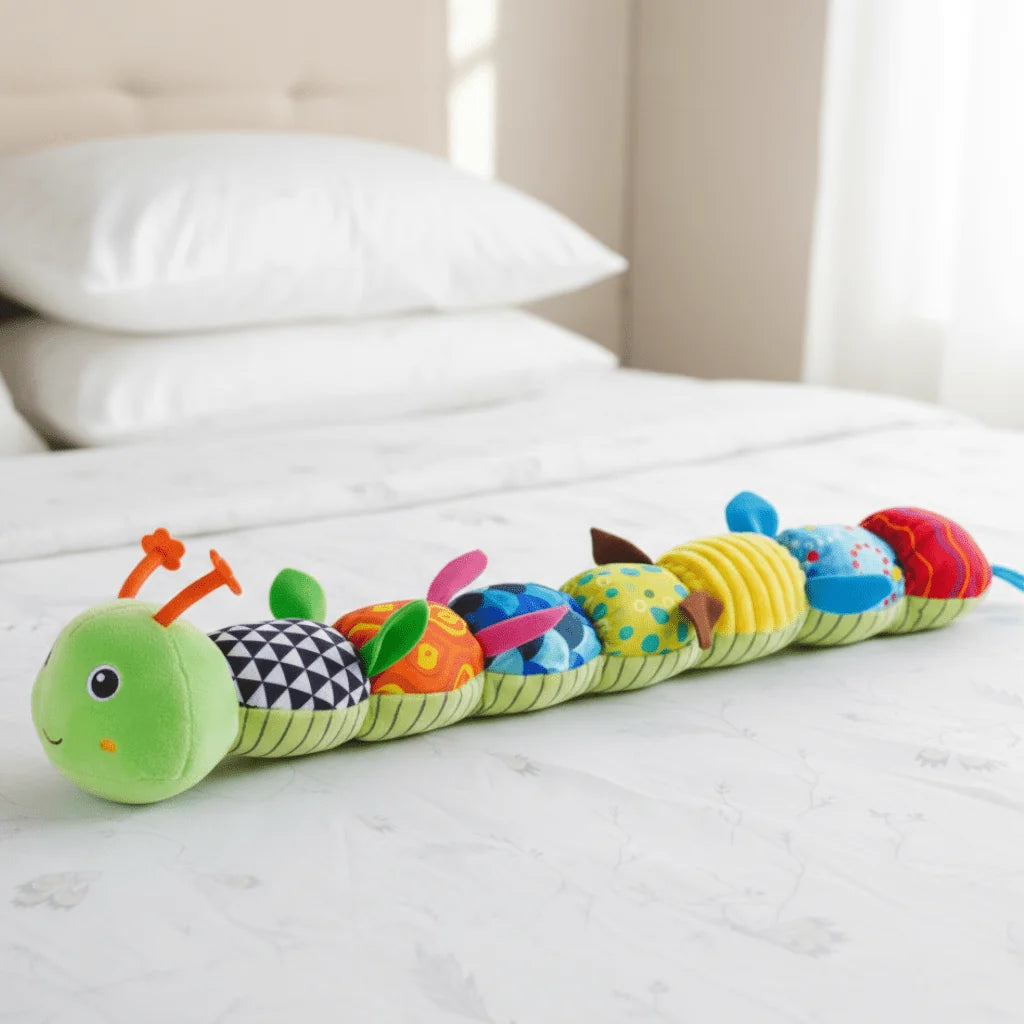 Sensory Caterpillar Toy Soft Plush With Gentle Melodies