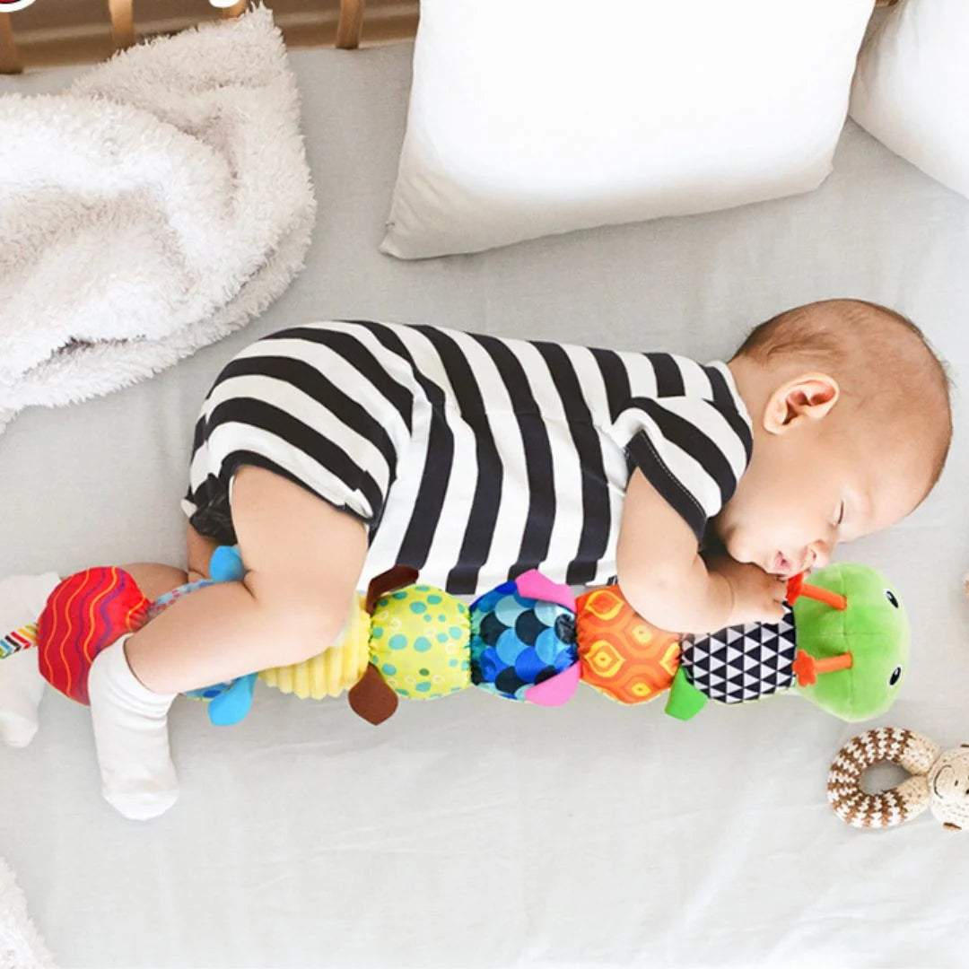 Sensory Caterpillar Toy Soft Plush With Gentle Melodies